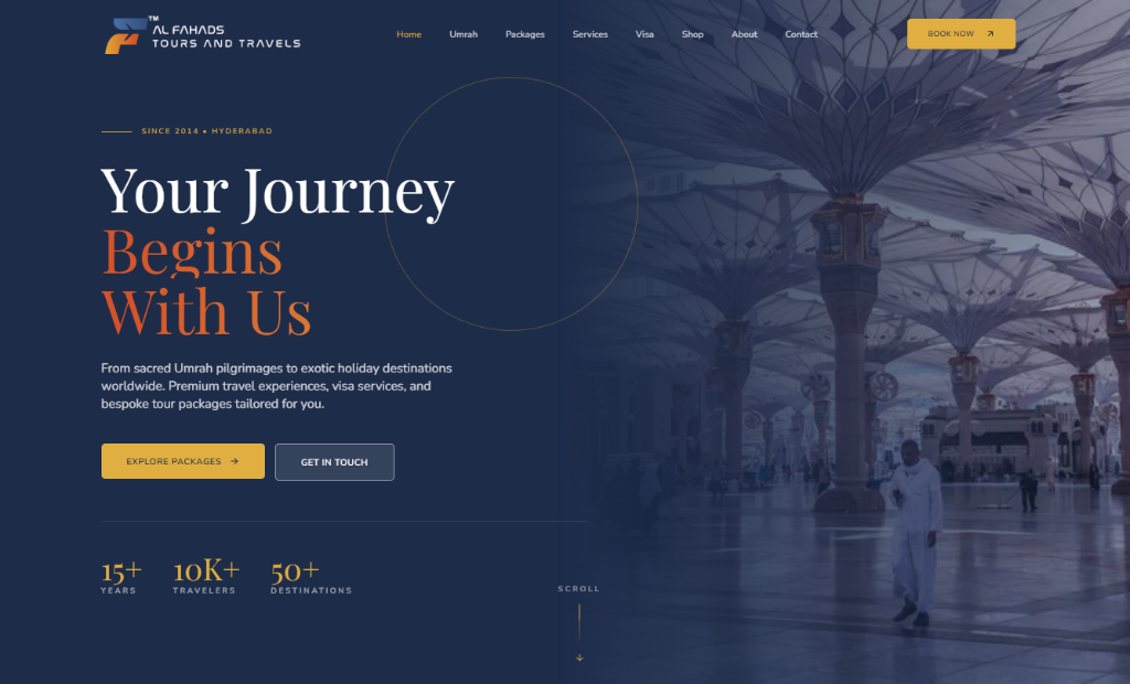 Al Fahads Tours screen view